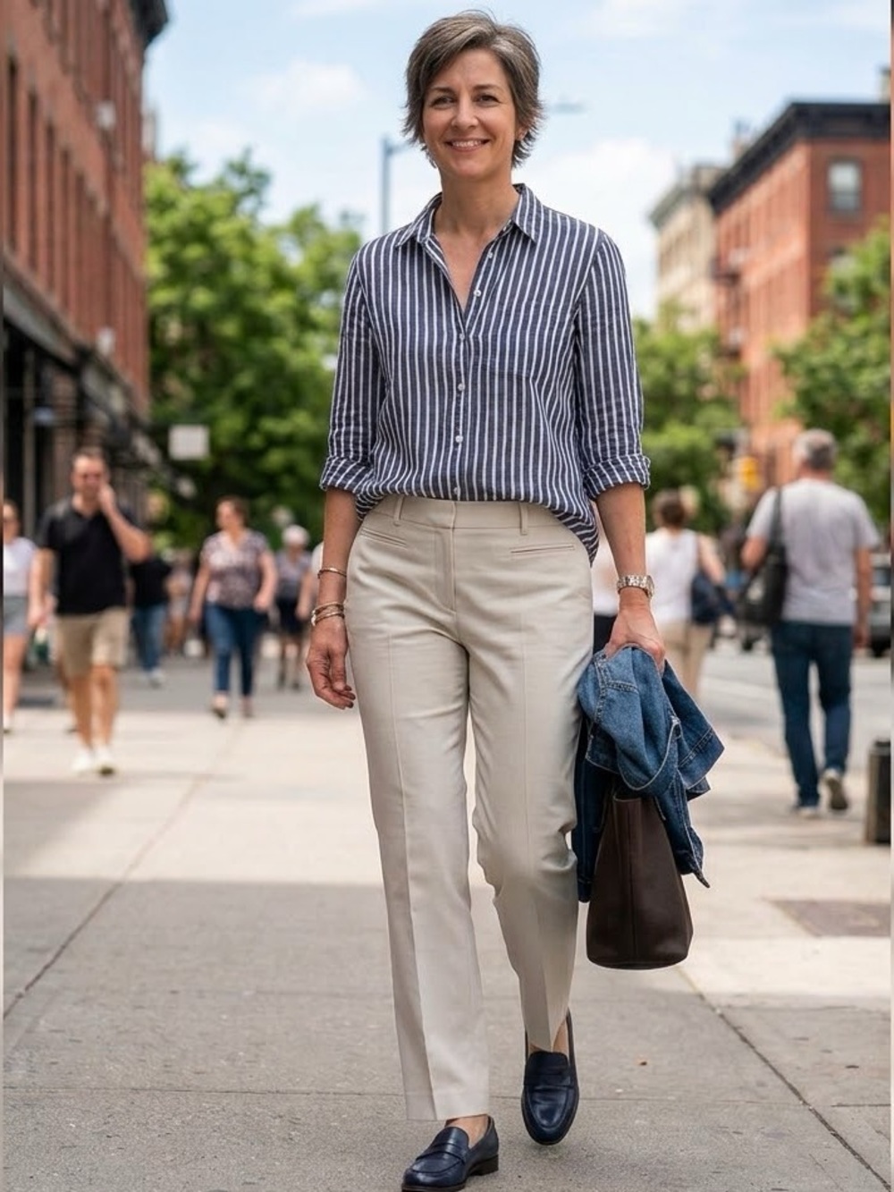 Talbots Curvy Light Khaki Trousers (Q)
